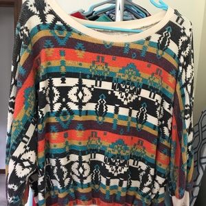 Billabong tribal flowy shirt SIZE SMALL